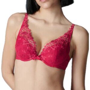 Simone Perele Red Lace Wish Bra